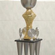4 Pole Pewter Trophy